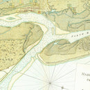 Vintage Map of St. Augustin Harbor, 1780