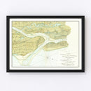 Vintage Map of St. Augustin Harbor, 1780