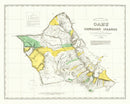 Vintage Map of Oahu, 1881