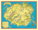 Vintage Map of Kauai, 1931