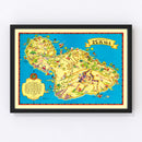 Vintage Map of Maui, 1931