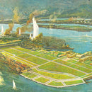 Vintage Map of the Pearl Harbor Attack, 1941