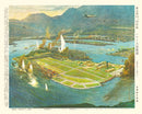 Vintage Map of the Pearl Harbor Attack, 1941