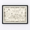 Vintage Map of Natchitoches, Louisiana 1941