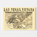 Vintage Map of Las Vegas, Nevada 1932