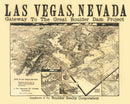 Vintage Map of Las Vegas, Nevada 1932
