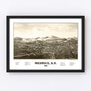 Vintage Map of Warwick, New York 1887