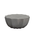 35.43' Modern Outdoor and Indoor Waterproof Coffee Table, Durable MgO Cement Design, Suitable for Terraces, Gardens, Backyards and Living Rooms ( Grey)