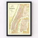 Vintage Map of Brooklyn, New York 1896