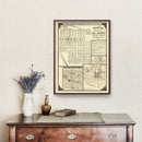 Vintage Map of El Reno, Oklahoma 1891