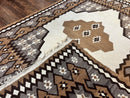 Antique Persian Fars Kilim Rug 8x11, Wool, Boho Tribal Persian Shiraz Flatweave Carpet, Semi Open Field, Geometric, Handmade, Vintage Semi Antique