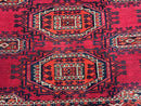 Antique Turkoman Salor Rug, Turkoman Textile, Fine 400 KPSI, Red, Persian Tribal Rug