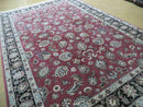 6' X 9' Vintage Handmade Fine India Floral Oriental Silk Accent Wool Rug Carpet