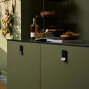 Matte Black "Leaf" Tab Drawer Pulls