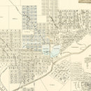 Vintage Map of Lampasas Springs, Texas 1884
