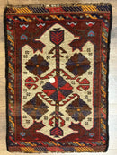 Small Persian Baluchi Tribal Rug, Tan, Handmade