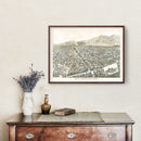 Vintage Map of Salt Lake City, Utah 1887