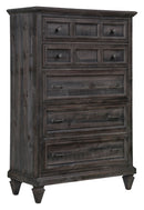 Calistoga - 5 Drawer Chest - Weathered Charcoal