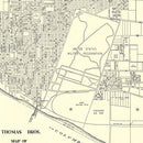 Vintage Map of Vancouver, Washington 1920
