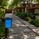 Retrobox Locking Package Dropbox in TEXTURED MATT JET BLACK - Modern Mailbox