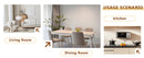 Table and chair set.71 * 35.4 inch rectangular dining table.Tempered Glass Tabletop,Golden 7-shaped Metal Table Legs.Paried With 8 Black High-quality PU Chairs With Arched Metal Legs.W1151S03301