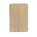 Handmade Travertine Planter Box, Antique Brown, Magnesium Oxide, 19.75'H
