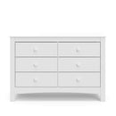 Noah White Six Drawer Dresser GREENGUARD Gold Certified
