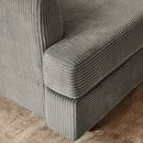 Modern Modular Sectional couch,6 Seaters Sleeper Sofa Upholstered Corduroy Free Combination Sofa(Grey)