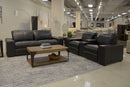 Ferrara - Power Adjustable Headrest Power Recliner Sofa With Zero Gravity - Black