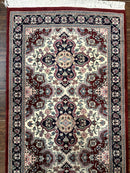 Sino Persian Runner Rug 2.7 x 8, Floral, Handmade, 250 KPSI