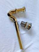 Solid Unlacquered Brass S-trap , Brass Water Trap