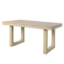7PCs Extendable Dining Table Set, Farmhouse Extendable Table with 18' Move Leaf, 78' Rustic Wooden Kitchen Table and 6PCs Upholstered Chairs, Expanding Dining Room Table Set
