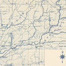 Vintage Map of Yuba County, California 1913