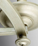 Desiree 6-Light 18"w Pendant Foyer Hanging Light Fixture Silver Ridge Grey Finish by Progress