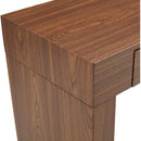 Elegant Dark Wood Grain Bar Table-50 Inches Long, a Practical Choice for Modern Homes.Dark Wood Grain Texture Sticker,Equipped With Two Drawers.Serving As A Bar Table Or A Desk.