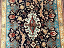 Magnificent Persian Qum Silk Rug 3x5, Exceptionally Fine 780 KPSI, Signed, Rare