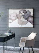 Large Modern Oil Painting, Hand Painted Abstract Watercolor Texture - Multicolor