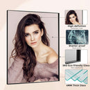 24X32 Inch Black Aluminum Frame Wall Mirror For Bathroom Vanity Horizontal Or Vertical Mount