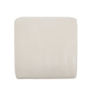 Upholstered Square Ottoman,Beige,Corduroy