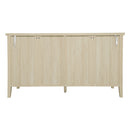 Hollowed-out Cabinet with 4 Doors, American Furniture, Suitable for Bedroom, Living Room, Study