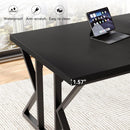 78.7 Inch Large Black Executive Desk Office Workstation