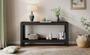 Mirod Modern Farmhouse Console Table,Elegant Minimalist Design with Premium Wood Veneer and Rounded Corners