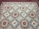 9x13 Needlepoint Carpet, French Design Rug, Hand-Knotted, Brand New Needlepoint Rug 9 x 13, English French European Style, Beige Floral
