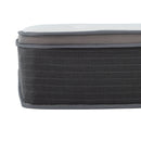 12'' Hybrid Mattress In A Box, Plush Gel Memory Foam Mattress Top With Pocket Coil Base - Gray / White - Queen