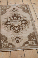 1.5x3 Vintage Distressed Oushak Rug Mat