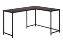 Computer Desk, Home Office, Corner, L Shape, Laptop, Marble Look Contemporary & Modern
