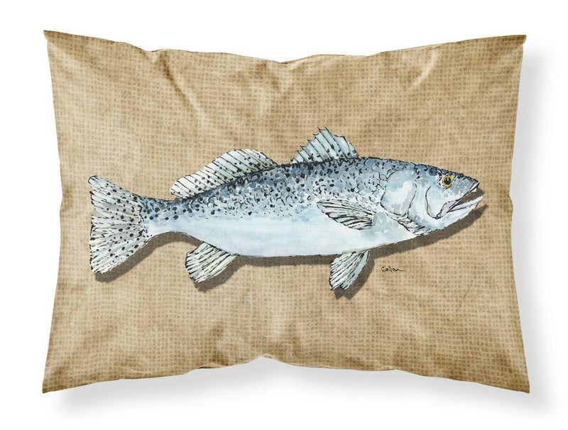 Speckled Trout Moisture wicking Fabric standard pillowcase