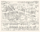 Vintage Map of East Orange, NJ Business Section 1947