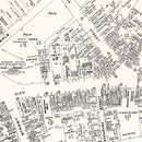 Vintage Map of Glens Falls, NY Business Section 1947