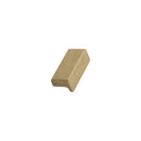 Straight Brushed Brass "Elan" Knob and Drawer Pulls